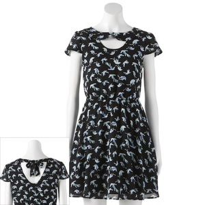 LC Lauren Conrad Bird Fit & Flare Dress